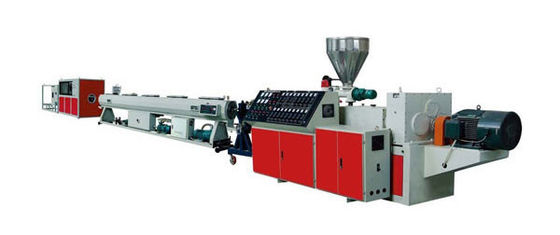 SJZS65 / 132 ile Konik İkiz Vidalı Ekstruder Plastik UPVC / CPVC / PVC Boru Ekstrüzyon Hattı