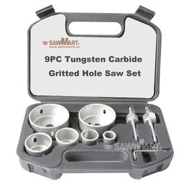 9PC Tungsten Karpit Delinmiş Delik Testere Seti