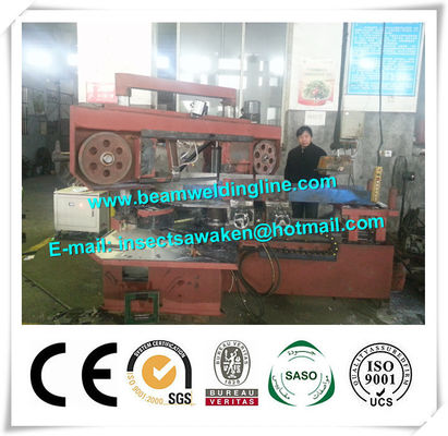Otomatik Kutu Işın Üretim Hattı, H Işın Açısı Metal Şerit Testere Makinesi