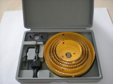 Plastik Kesme 8PC Delme Deliği Testere 64mm 76mm, Karbon Çelik ve Sertleştirilmiş Dişler