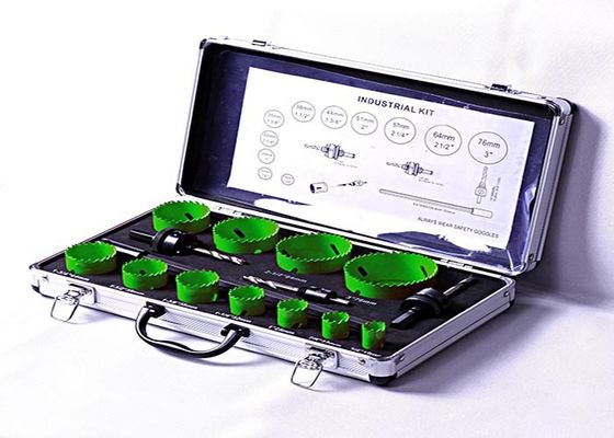 13PC Bi-Metal Delik Testereleri, Yüksek Hızlı Çelik Delik Testere Alüminyum Kasa