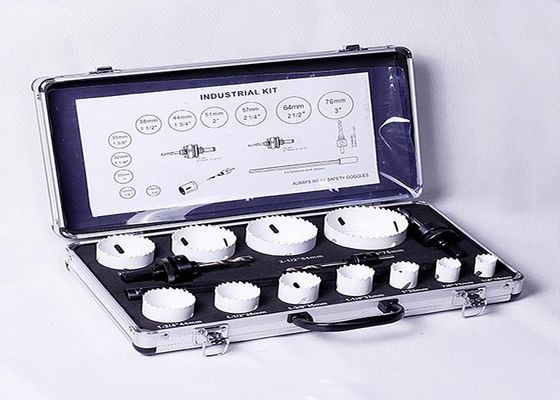 13PC Metal Kesme Delik Testere Seti Uzatma Ba, Onaltılı Saplı Arbor