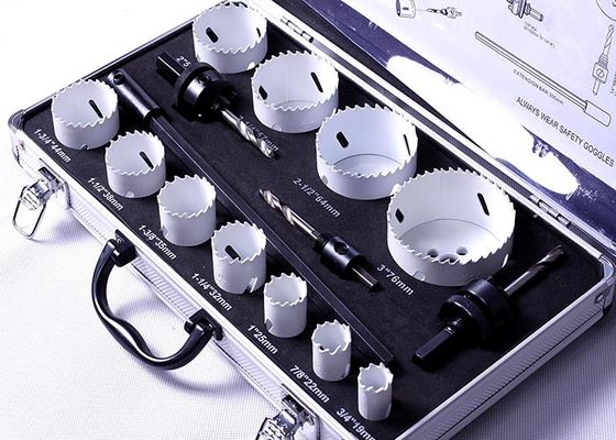 13PC Metal Kesme Delik Testere Seti Uzatma Ba, Onaltılı Saplı Arbor