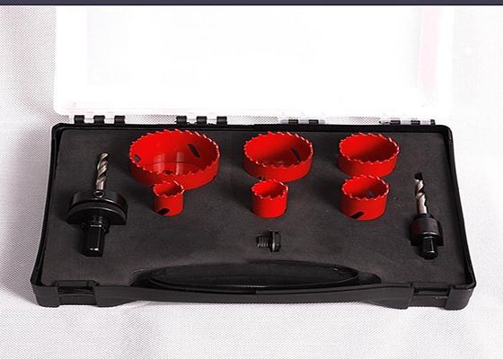 9PC HSS Bimetal Delik Testere Seti, Plastik Kaseyle, Delici Matkap Ucu