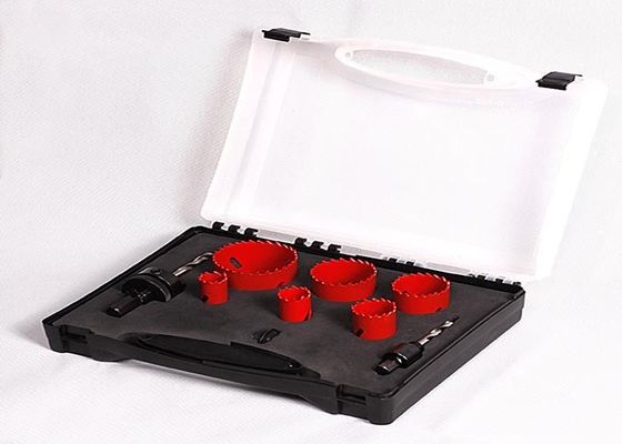 9PC HSS Bimetal Delik Testere Seti, Plastik Kaseyle, Delici Matkap Ucu