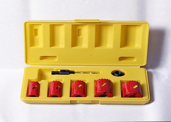 7PC HSS Bimetal Delik Testere Paslanmaz Çelik M3 / M42 Arbors / Adaptörlü