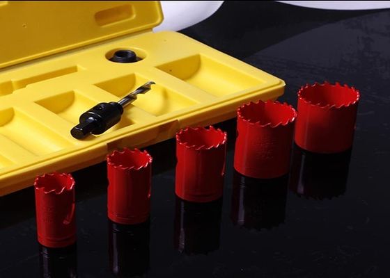 7PC HSS Bimetal Delik Testere Paslanmaz Çelik M3 / M42 Arbors / Adaptörlü
