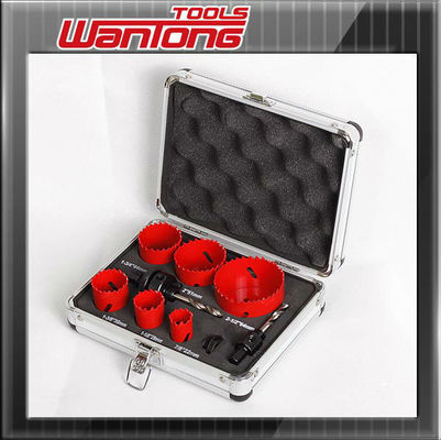 7/8 &quot;29mm 64mm 9PC HSS Diş Dişleri Metal Delme Delik Testere Seti