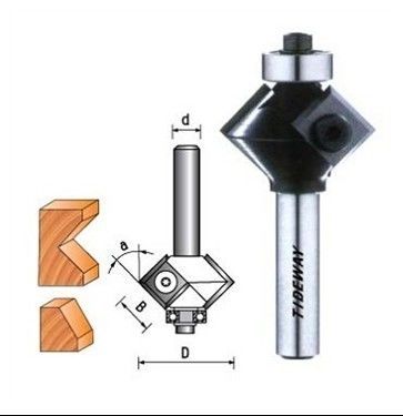 Mikro tanecikli tungstenli karbür uçlu, bükülebilir bıçaklara sahip Bevel CNC yönlendirici uçları