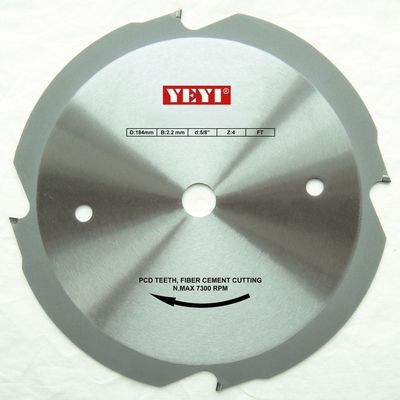 Profesyonel Endüstriyel 184mm PCD Blade / fiber çimento testere Testere