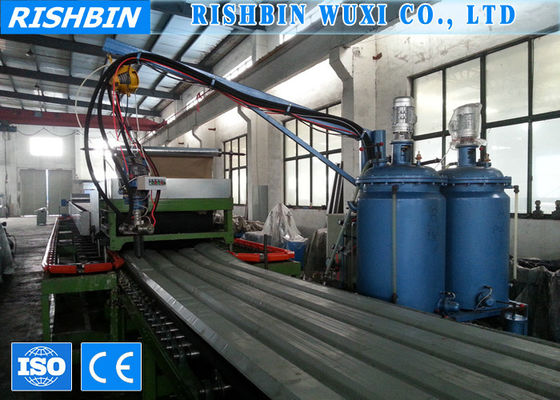 Metal Levha Mineral Yün Sandviç Panel Üretim Yolu, Otomatik Yığınlı