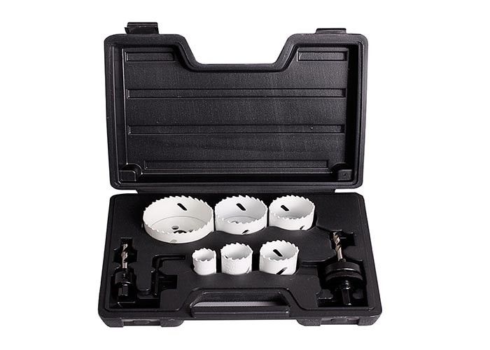Metal kesim için 9PC Büyük Çaplı 22mm - 64mm HSS Bi Metal Delik Testere Seti
